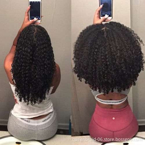 kinky Twist Crochet Hair Pre looped Crochet Braids with Curly End Synthetic Braiding Hair Extension for Women Hair
